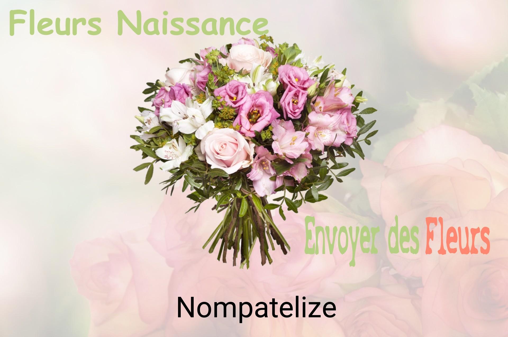 Bouquet de fleurs de naissance livré à Nompatelize